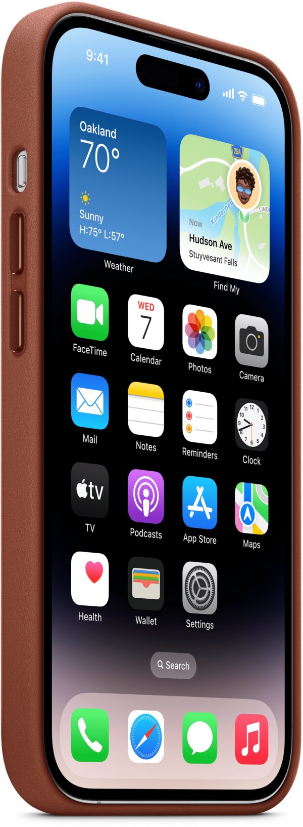 Apple Mppq3Zm/A Apple Leather Case With Magsafe Iphone 14 Pro Max Umber - Afbeelding 3