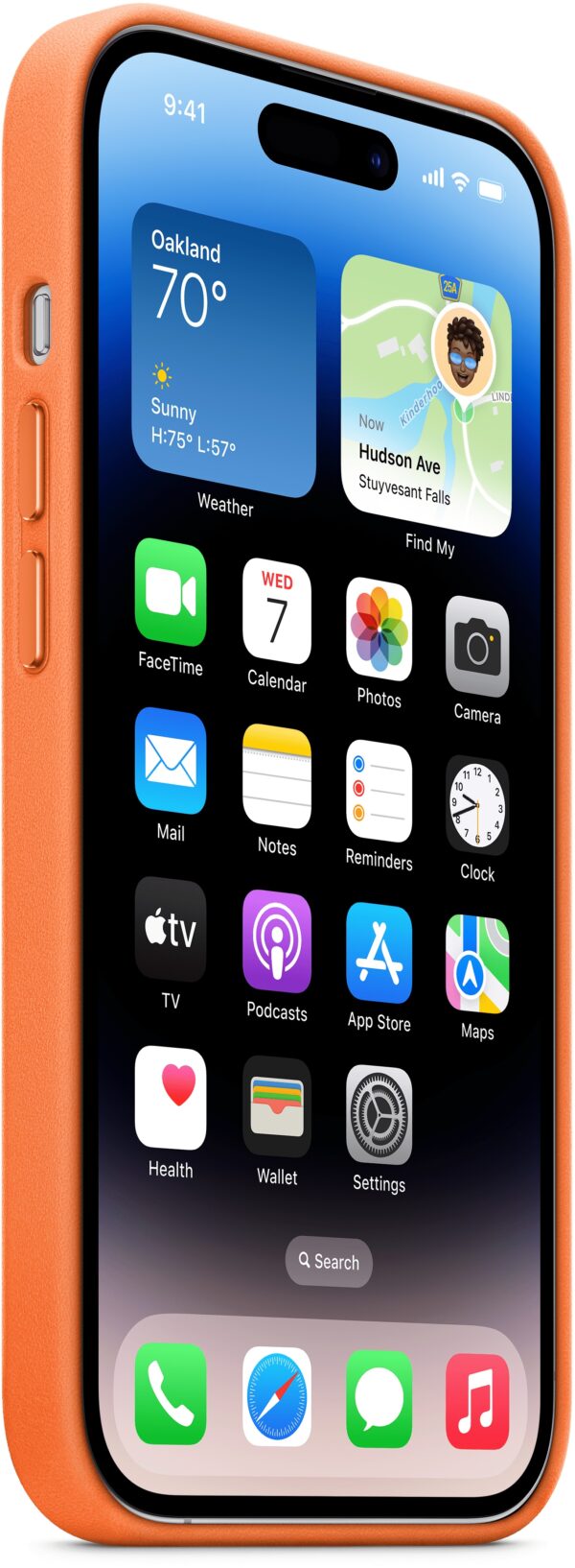 Apple Mppr3Zm/A Apple Leather Case With Magsafe Iphone 14 Pro Max Orange - Afbeelding 3