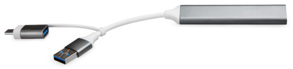 Xccess Usb-C Multi-Hub To 4 Usb Grey