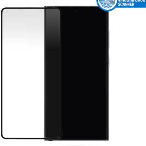 Mobilize Edge-To-Edge Glass Screen Protector Samsung Galaxy S23 Ultra 5G Black Edge Glue