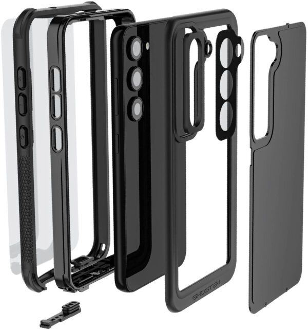 Ghostek Nautical Waterproof Case + Belt Swivel Holster Samsung Galaxy S23 5G Black - Afbeelding 8
