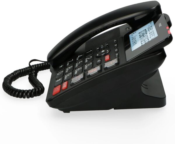 Fysic Fx-3960 Fysic Big Button Huistelefoon + Antwoordapparaat + Draadloze Sos Paniekknop Black - Afbeelding 9
