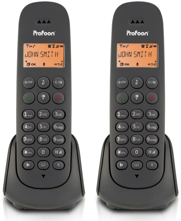 Profoon Pdx620 Profoon Duo Dect Telefoon Antraciet