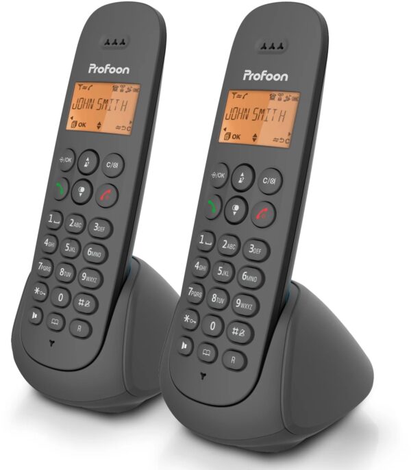 Profoon Pdx620 Profoon Duo Dect Telefoon Antraciet - Afbeelding 2