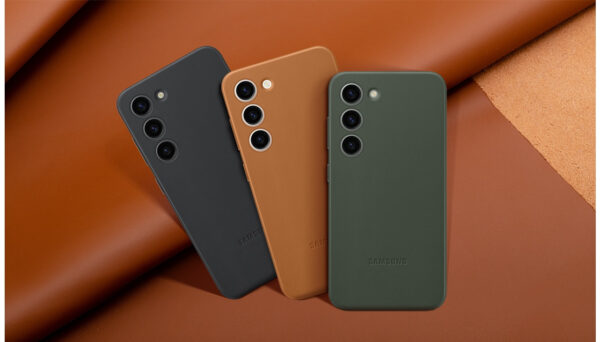 Samsung Ef-Vs911Laegww Samsung Leather Cover Galaxy S23 5G Camel - Afbeelding 6