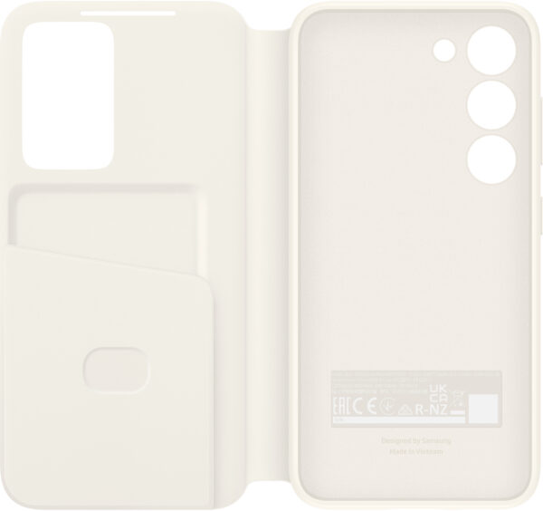 Samsung Ef-Zs911Cuegww Samsung Smart Clear View Cover Galaxy S23 5G Cream - Afbeelding 2