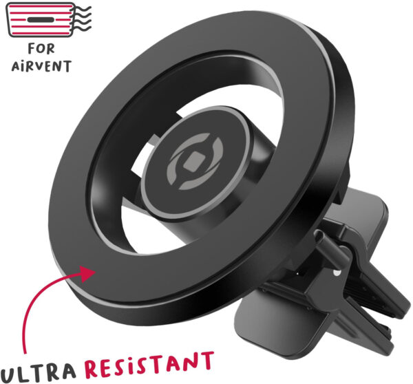 Celly Ghostmag Magsafe Car Holder Black - Afbeelding 4