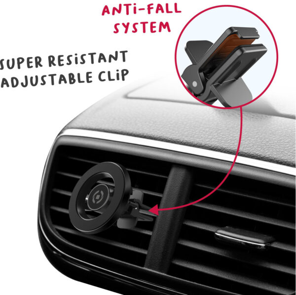 Celly Ghostmag Magsafe Car Holder Black - Afbeelding 8