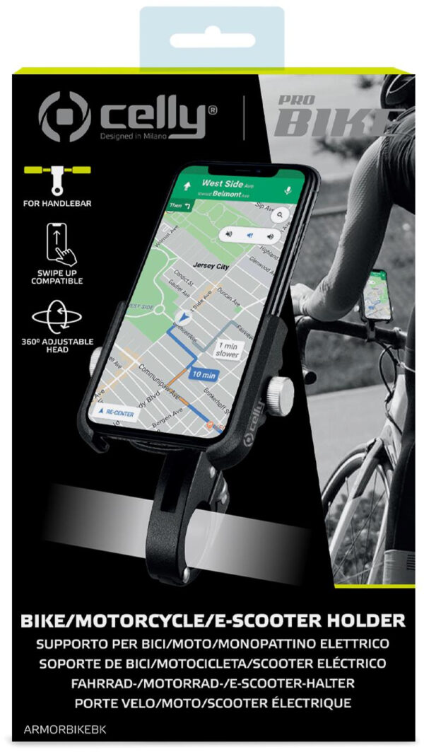 Celly Armorbike Universal Bike Holder Black - Afbeelding 5