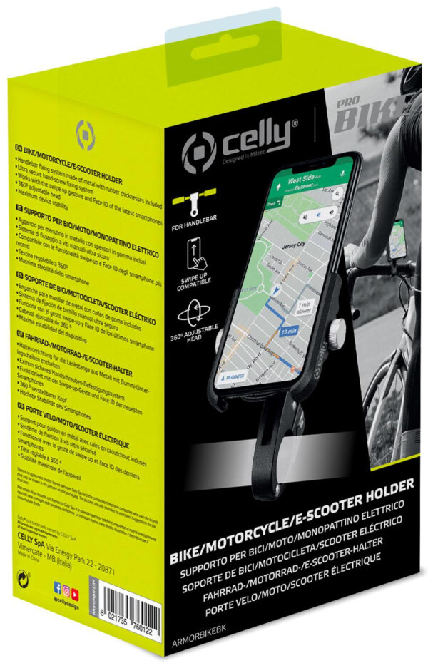 Celly Armorbike Universal Bike Holder Black - Afbeelding 6