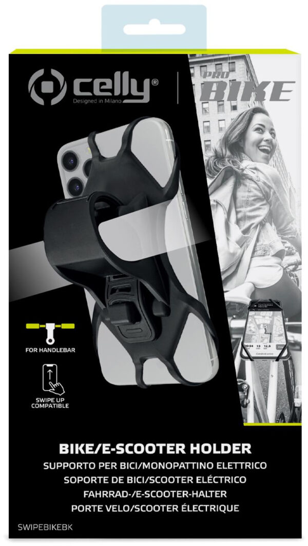 Celly Swipebike Universal Bike Holder Black - Afbeelding 4