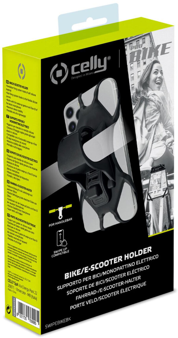 Celly Swipebike Universal Bike Holder Black - Afbeelding 5