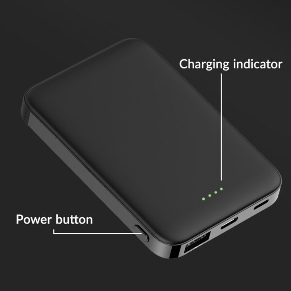 Mobilize Power Bank 5000Mah 15W Black - Afbeelding 4