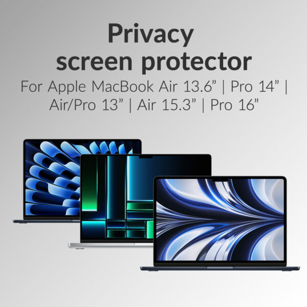 Mobilize Privacy Screen Protector For Apple Macbook Air 13.6Inch (2022 - 2024) - Afbeelding 7