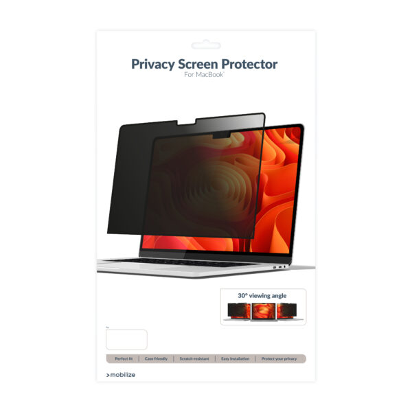 Mobilize Privacy Screen Protector For Apple Macbook Air 13.6Inch (2022 - 2024) - Afbeelding 9