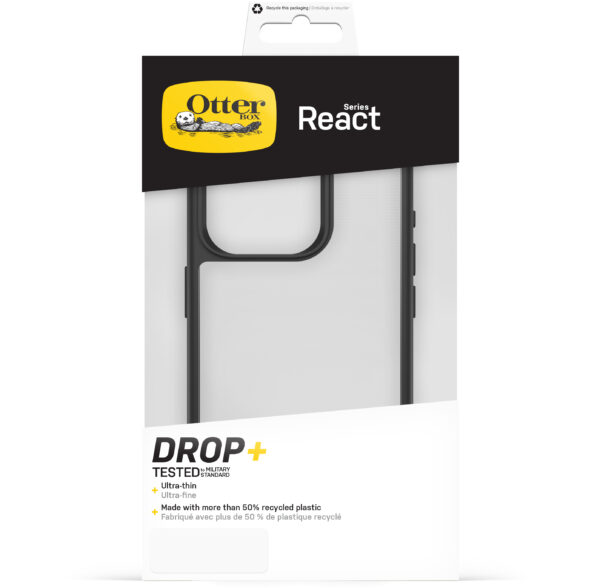 Otterbox React Series Apple Iphone 15 Pro Clear/Black - Afbeelding 5