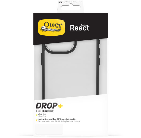 Otterbox React Series Apple Iphone 15 Pro Max Clear/Black - Afbeelding 5