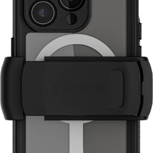 Ghostek Nautical Waterproof Magsafe Case + Belt Swivel Holster Apple Iphone 15 Pro Clear
