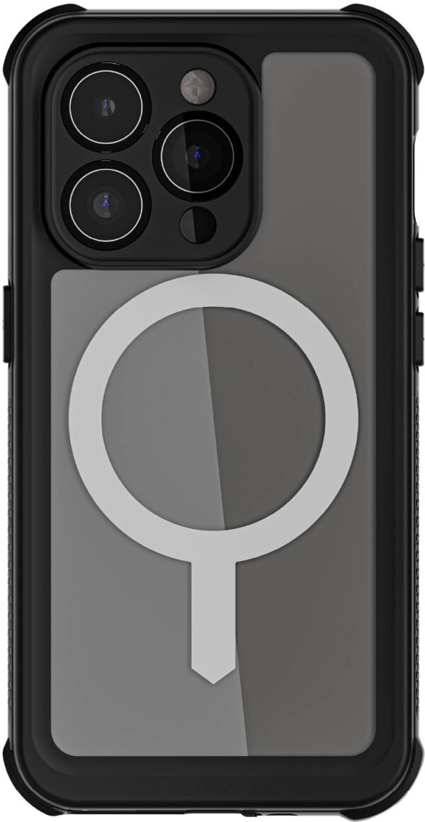 Ghostek Nautical Waterproof Magsafe Case + Belt Swivel Holster Apple Iphone 15 Pro Clear - Afbeelding 2