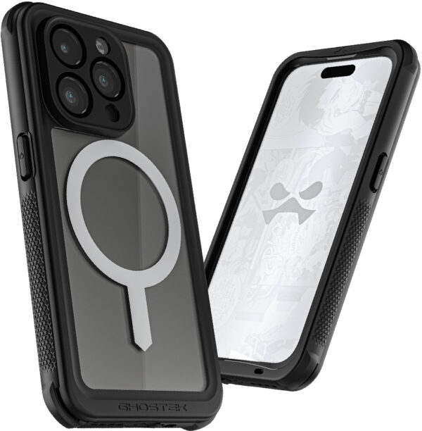 Ghostek Nautical Waterproof Magsafe Case + Belt Swivel Holster Apple Iphone 15 Pro Clear - Afbeelding 6