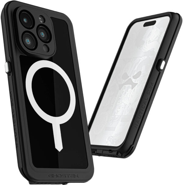 Ghostek Nautical Slim Waterproof Magsafe Case Apple Iphone 15 Pro Black - Afbeelding 5