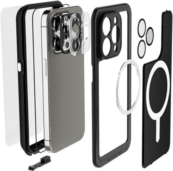 Ghostek Nautical Slim Waterproof Magsafe Case Apple Iphone 15 Pro Black - Afbeelding 7