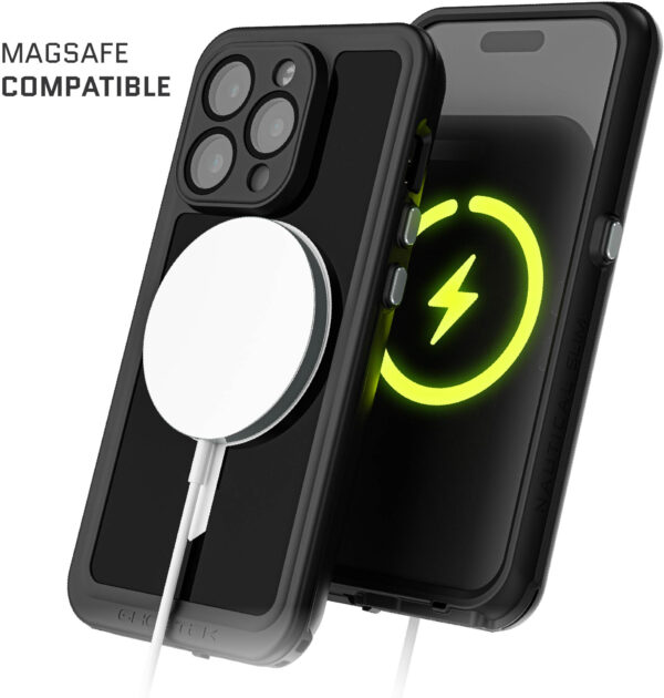 Ghostek Nautical Slim Waterproof Magsafe Case Apple Iphone 15 Pro Black - Afbeelding 9