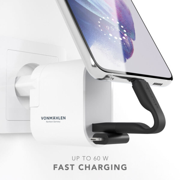 Vonmählen High Six 6In1 Fast Charging Cable Black/Silver - Afbeelding 4