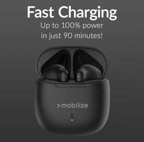 Mobilize Tws Earbuds Black - Afbeelding 3
