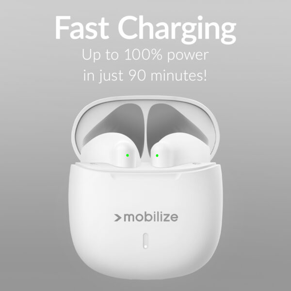 Mobilize Tws Earbuds White - Afbeelding 3