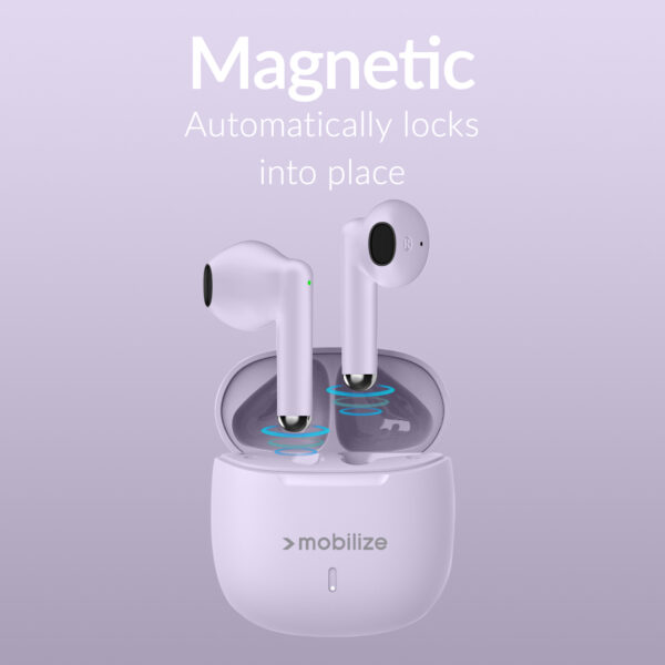 Mobilize Tws Earbuds Pastel Purple - Afbeelding 4
