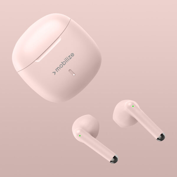 Mobilize Tws Earbuds Pastel Pink - Afbeelding 2