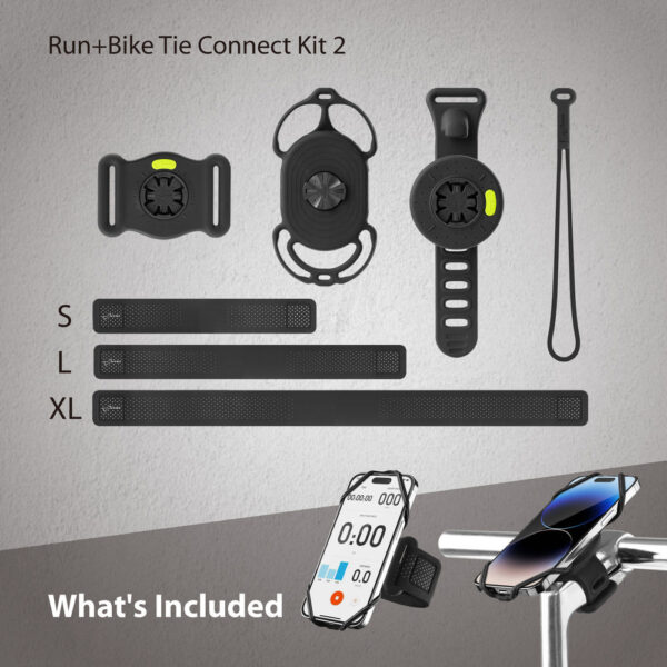 Bone Run+Bike Tie Connect Kit 2 Black - Afbeelding 12