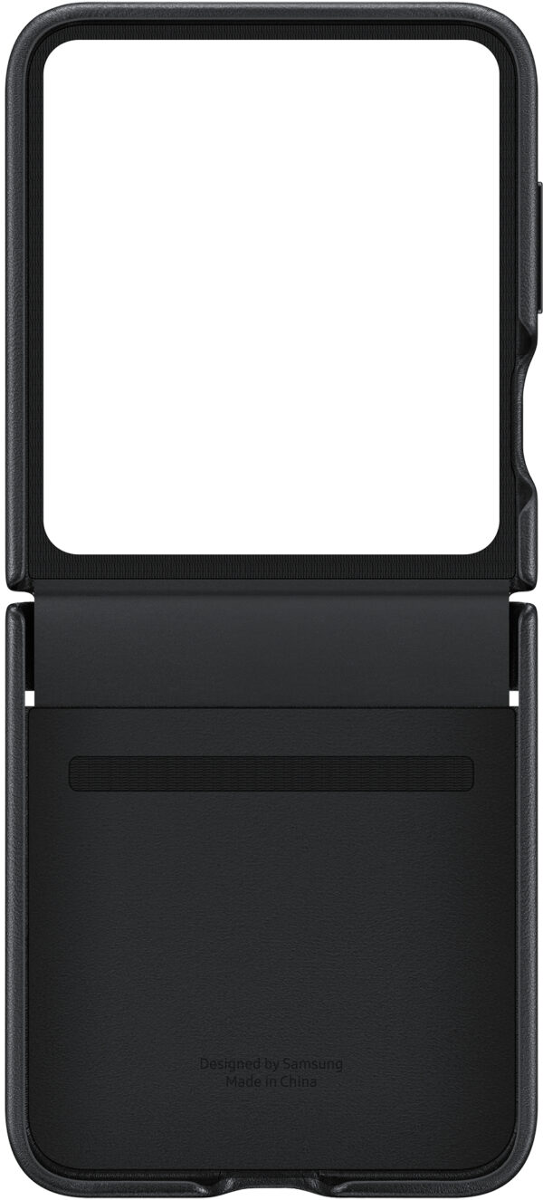 Samsung Ef-Vf731Pbegww Samsung Flap Vegan Leather Case Galaxy Z Flip5 Black - Afbeelding 2