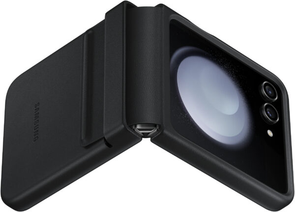 Samsung Ef-Vf731Pbegww Samsung Flap Vegan Leather Case Galaxy Z Flip5 Black - Afbeelding 4