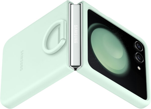 Samsung Ef-Pf731Tmegww Samsung Silicone Cover With Ring Galaxy Z Flip5 Ocean Green - Afbeelding 3