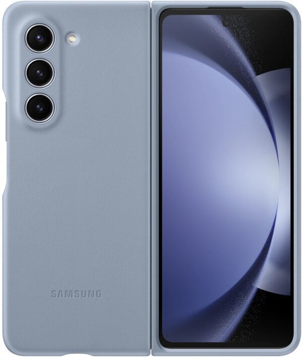 Samsung Ef-Vf946Plegww Samsung Vegan Leather Case Galaxy Z Fold5 Icy Blue
