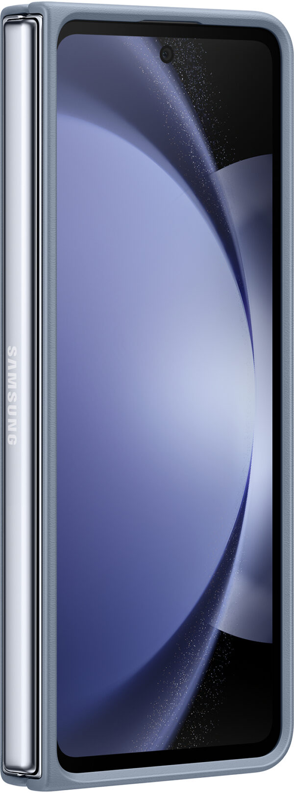 Samsung Ef-Vf946Plegww Samsung Vegan Leather Case Galaxy Z Fold5 Icy Blue - Afbeelding 2