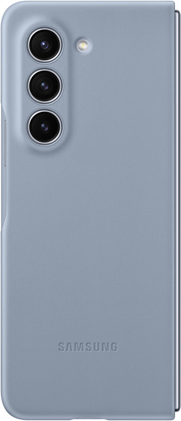 Samsung Ef-Vf946Plegww Samsung Vegan Leather Case Galaxy Z Fold5 Icy Blue - Afbeelding 4