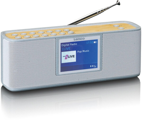 Lenco Pdr-046Gy Lenco Portable Eco Dab+ Bluetooth Radio Grey - Afbeelding 3