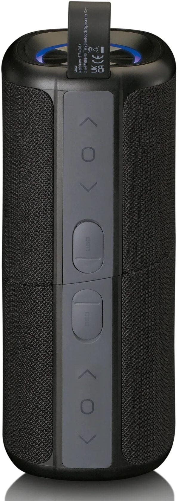 Lenco Btp-400Bk Lenco 2-In-1 Stereo Bluetooth Speaker Black - Afbeelding 2