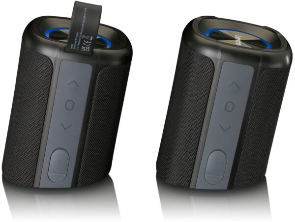 Lenco Btp-400Bk Lenco 2-In-1 Stereo Bluetooth Speaker Black - Afbeelding 4