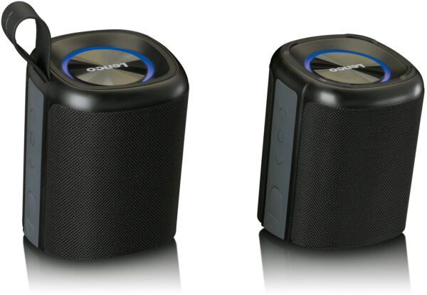 Lenco Btp-400Bk Lenco 2-In-1 Stereo Bluetooth Speaker Black - Afbeelding 5
