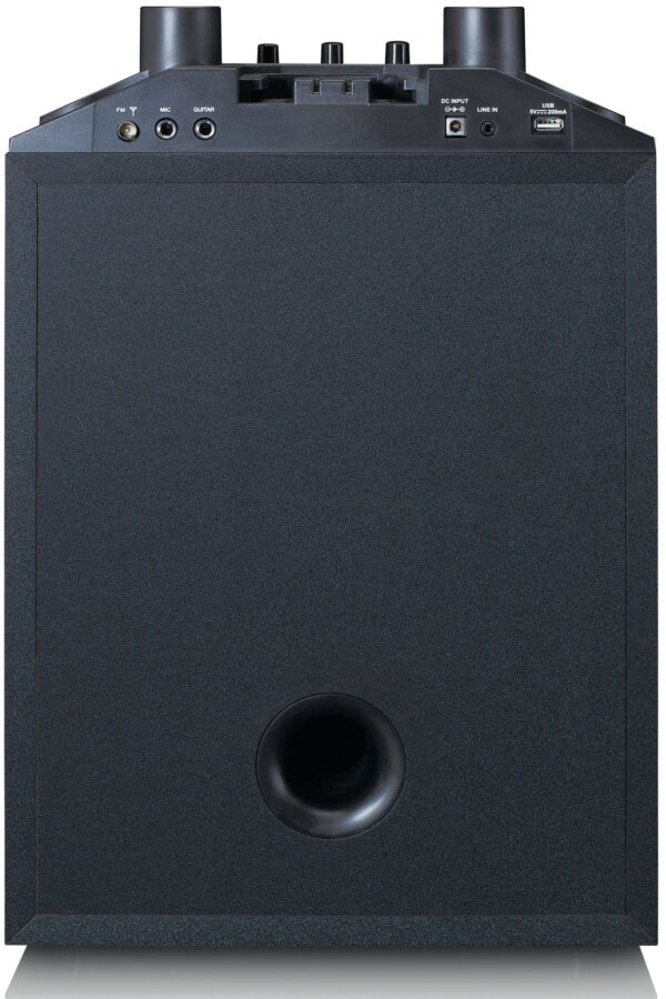 Lenco Pa-220Bk Lenco Bluetooth Party Speaker + Remote + 2 Microphones Black - Afbeelding 5