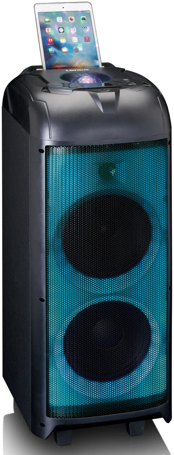 Lenco Pa-260Bk Lenco Bluetooth Party Speaker + Remote + 2 Microphones Black - Afbeelding 4