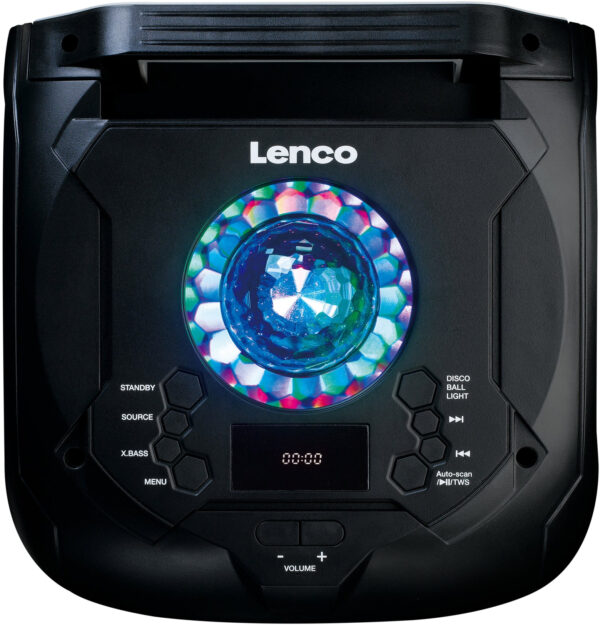 Lenco Pa-260Bk Lenco Bluetooth Party Speaker + Remote + 2 Microphones Black - Afbeelding 6