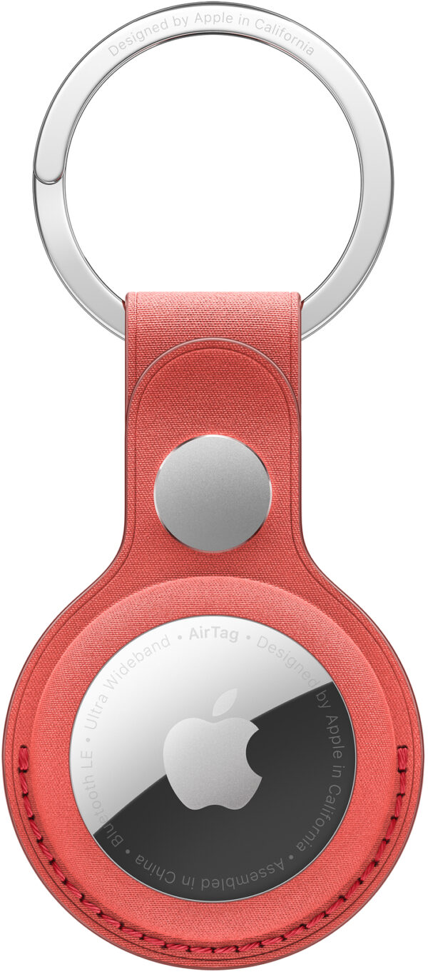 Apple Mt2M3Zm/A Apple Airtag Finewoven Key Ring Coral