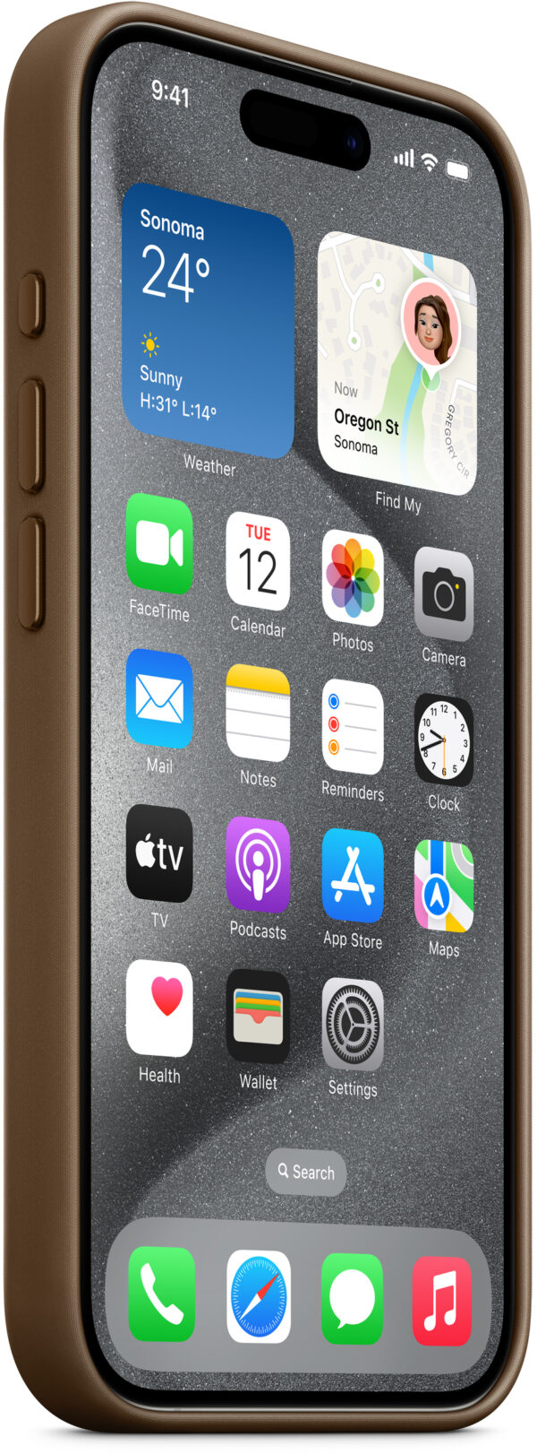 Apple Mt4J3Zm/A Apple Finewoven Case With Magsafe Iphone 15 Pro Taupe - Afbeelding 3