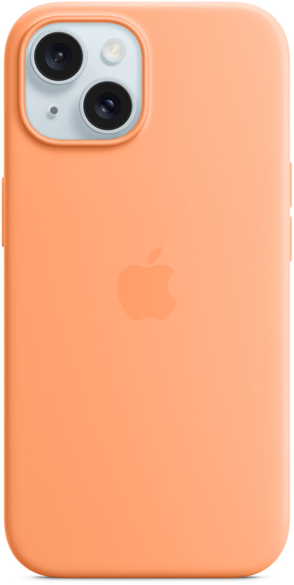 Apple Mt0W3Zm/A Apple Silicone Case With Magsafe Iphone 15 Sorbet Orange