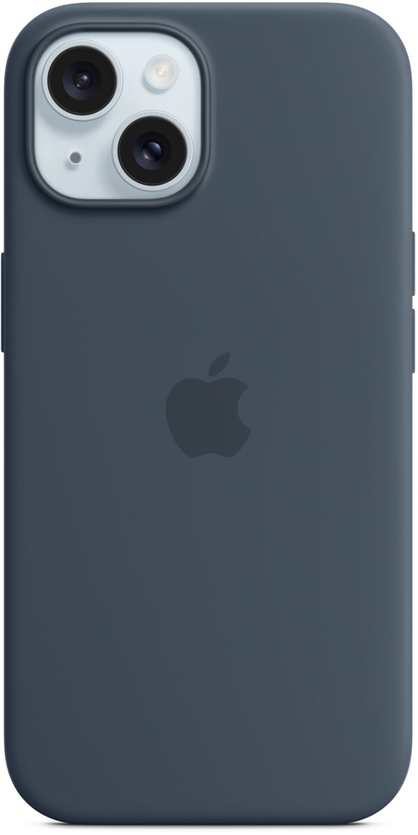 Apple Mt0N3Zm/A Apple Silicone Case With Magsafe Iphone 15 Storm Blue